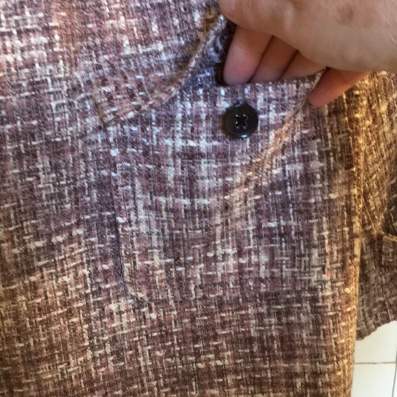 26W Avenue Pink Tweed. 🎀 Brand New Tweed Jacket, with Peter Pan Collar. - Picture 9 of 14